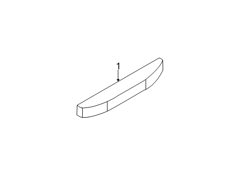 2006 Nissan Altima High Mount Lamps Lamp Assembly-Stop Diagram for 26590-ZB700