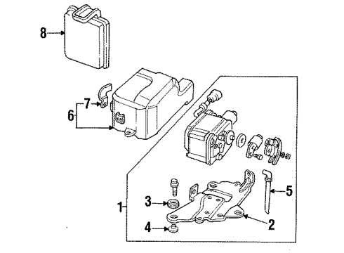 1992 Acura Integra Cruise Control System Controller, Automatic Cruise Diagram for 36700-SK7-A91
