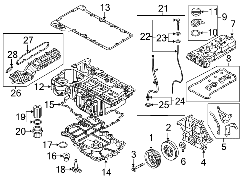 2019 BMW M5 Filters Air Filter Element Diagram for 13717852380