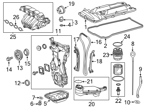 2012 Scion tC Filters Gage Sub-Assembly, Oil L Diagram for 15301-36032