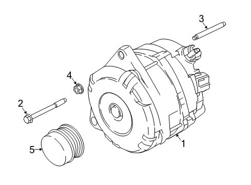 2018 Ford Expedition Alternator Alternator Diagram for JL1Z-10346-A