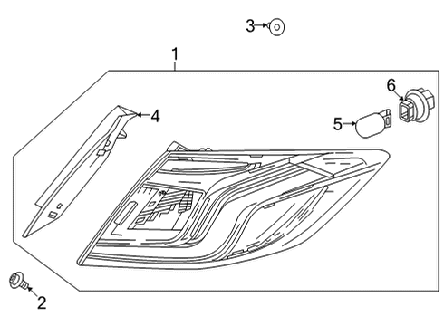 2022 Honda Civic Tail Lamps TAILLIGHT ASSY-, L Diagram for 33550-T47-A01