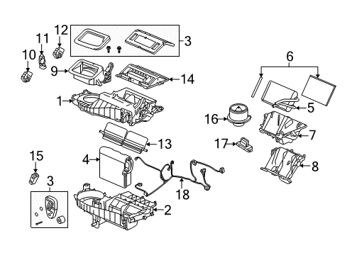 2009 Buick LaCrosse Air Conditioner Harness Asm-A/C Control & Module Wiring Diagram for 15255596