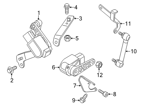 2012 Mini Cooper Countryman Electrical Components Fillister Head Screw Diagram for 07119904303
