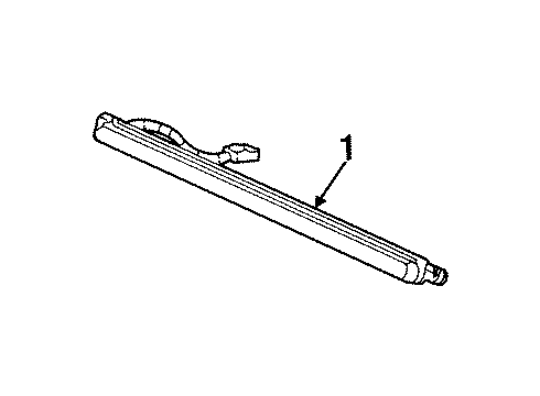 1998 Lincoln Navigator High Mount Lamps High Mount Lamp Diagram for F85Z-13A613-BB