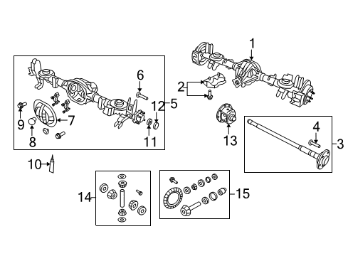 2009 Dodge Nitro Axle & Differential - Rear Axle-Rear Complete Diagram for 52114456AB