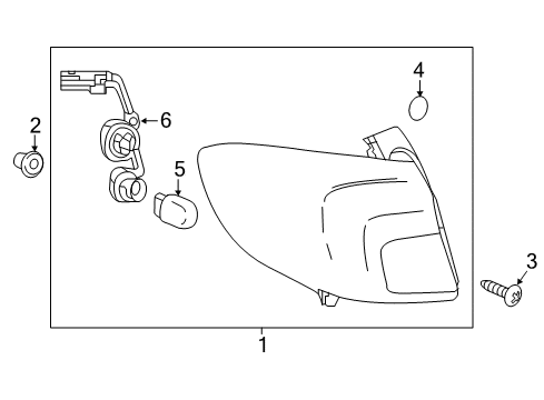 2017 Buick Envision Tail Lamps Signal Lamp Bulb Diagram for 13505777