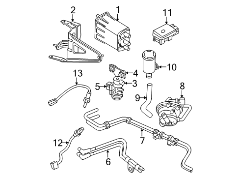 1999 Dodge Dakota Powertrain Control Oxygen Sensor Diagram for 56041212AB