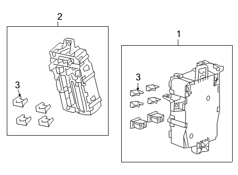 2010 Honda Accord Electrical Components Box Assembly, Driver Fuse Diagram for 38200-TA0-A41