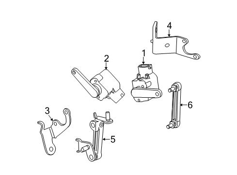 2012 BMW 535i GT xDrive Electrical Components Bracket, Level Sensor, Left Diagram for 37146781361