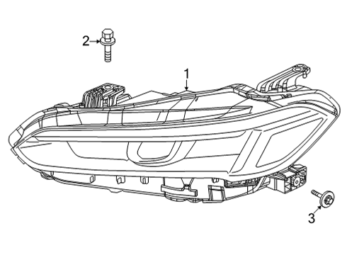 2022 Honda Civic Headlamp Components W-HEADLIGHT ASSY-, R Diagram for 33100-T20-A22