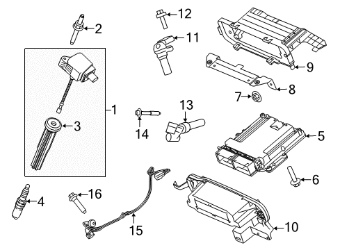 2018 Ford F-150 Ignition System Ignition Coil Diagram for KT4Z-12029-A