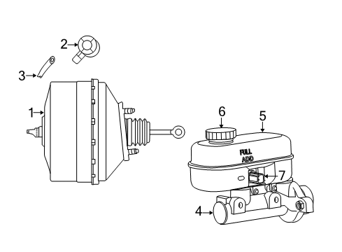 2016 Dodge Viper Hydraulic System CYCLINDER-Clutch Slave Diagram for 5038636AA