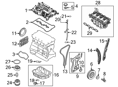 2017 Kia Sportage Intake Manifold Manifold Assembly-Intake Diagram for 28310-2GGA0