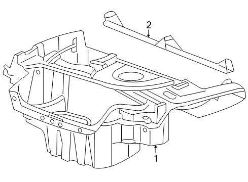 2005 Dodge Viper Rear Floor & Rails Pan-Trunk PRIMED Diagram for 4865472AJ