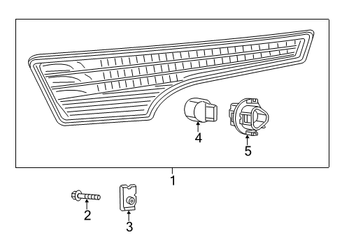 2015 Nissan Altima Bulbs Lamp Turn Front L Diagram for 26135-3TA0A