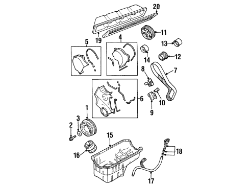 1998 Chrysler Sebring Filters Cover Pkg-Rocker Diagram for MD348338