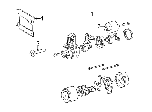 2003 Hyundai Tiburon Starter Bolt Diagram for 11404-10503