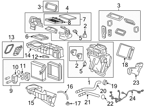 2016 Chevrolet Traverse Automatic Temperature Controls Harness Diagram for 22816157