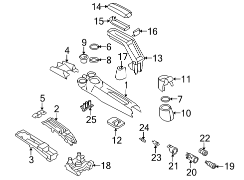 2008 Mini Cooper Stability Control Yaw Rate Speed Sensor Diagram for 34526764018