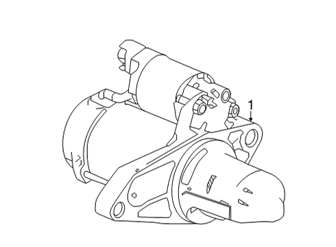 2022 Acura TLX Starter STARTER MOTOR ASSY Diagram for 31200-6S9-A01