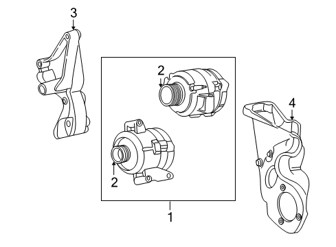 2003 Ford F-250 Super Duty Alternator Alternator Diagram for 4U2Z-10V346-DLRM