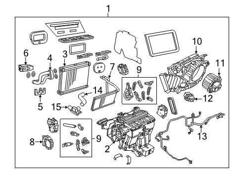 2017 Chevrolet Caprice A/C & Heater Control Units Dash Control Unit Diagram for 92278339