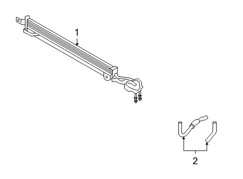 2008 Kia Rondo Oil Cooler Cooler Assembly-Oil Diagram for 254601D300