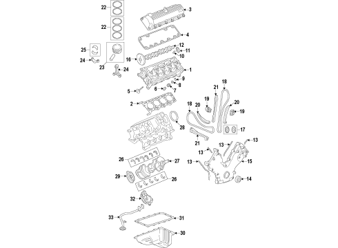 2010 Ford F-150 Engine Parts, Mounts, Cylinder Head & Valves, Camshaft & Timing, Oil Pan, Oil Pump, Crankshaft & Bearings, Pistons, Rings & Bearings, Variable Valve Timing Transmission Mount Diagram for 9L3Z-6068-D