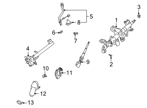 2002 Nissan Quest Gear Shift Control - AT Band-Hose Diagram for 01552-00431