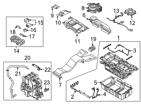2019 Kia Optima Battery Wiring Assembly-Transmission GROUD Diagram for 91860D5110