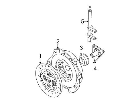 2001 Hyundai Santa Fe Transaxle Parts Valve Body Oil Filter Assembly Diagram for 4632239000