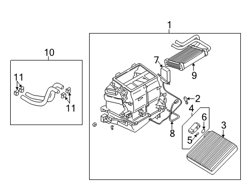 2002 Dodge Stratus Air Conditioner A/C Unit Diagram for MR958645