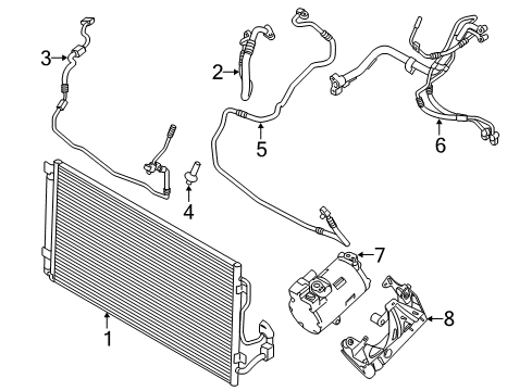 2019 BMW i8 Switches & Sensors ELECTRIC A/C COMPRESSOR Diagram for 64529496108