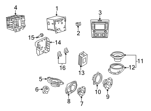 2008 Pontiac G8 Sound System Control, Amplitude Modulation/Frequency Modulation Stereo Radio Diagram for 92217152