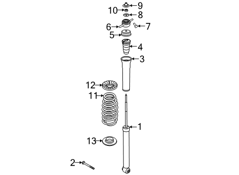 2021 Kia Soul Shocks & Components - Rear Rear Springs Diagram for 55330K0020