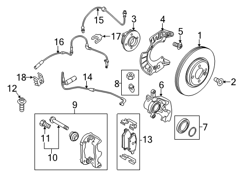 2011 Mini Cooper Countryman Anti-Lock Brakes Hex Bolt Diagram for 34116768190