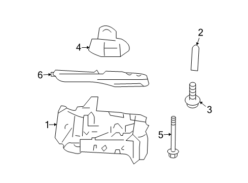 2007 Pontiac G5 Jack & Components Jack Assembly Bolt Diagram for 11609476