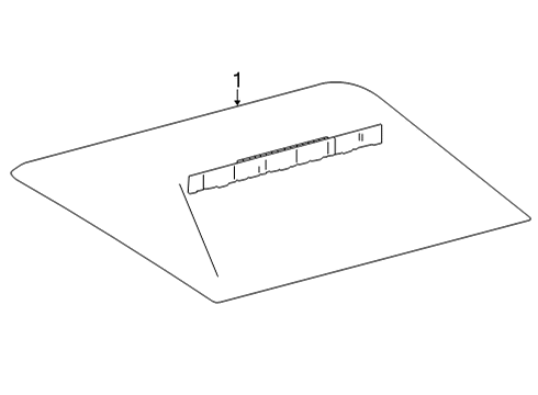 2018 Toyota Mirai High Mount Lamps High Mount Lamp Diagram for 81006-62020-C0