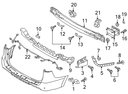 2015 Kia Sedona Parking Aid Sensor Assembly-ULTRASON Diagram for 95720A9000UD