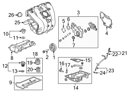 2014 Buick Verano Intake Manifold Intake Manifold Diagram for 12647275
