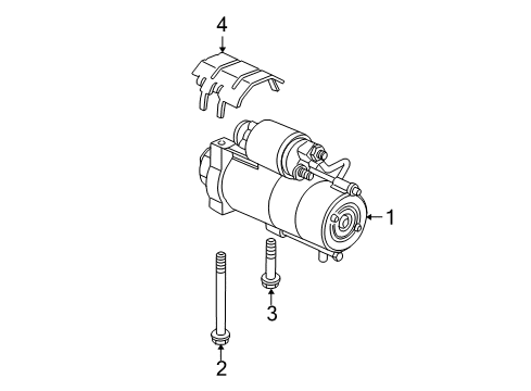 2002 GMC Yukon Starter Starter Diagram for 10465561