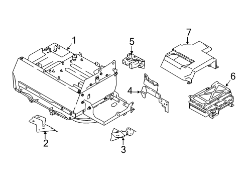 2018 Infiniti Q70 Electrical Components Battery Pack-Lithium Ion Diagram for 295B0-5UV9B