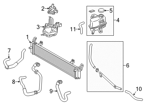 2016 Toyota Camry Inverter Cooling Components Hose Diagram for G90D0-06040