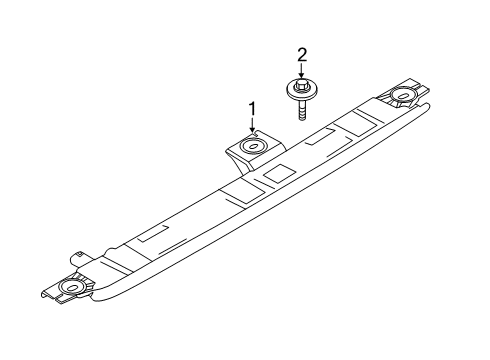 2019 BMW X7 High Mount Lamps Third Stoplamp Diagram for 63257491365