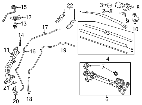 2012 Honda CR-V Wiper & Washer Components Tube (420MM) Diagram for 76827-SFE-003