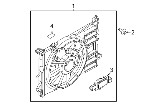 2013 Ford Edge Cooling System, Radiator, Water Pump, Cooling Fan Fan Relay Diagram for CT4Z-8B658-A