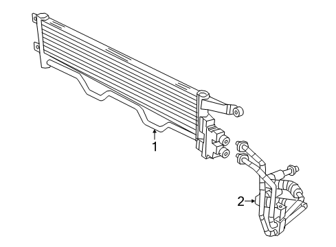 2018 Chrysler Pacifica Trans Oil Cooler Tube Assembly-Transmission Oil Cooler Diagram for 68217330AC