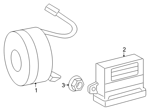 2003 Dodge Sprinter 3500 Electrical Components Horn-Theft Protection Diagram for 5103852AA