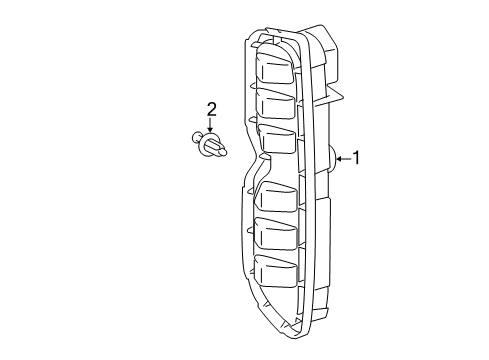 2015 Scion xB Daytime Running Lamps Daytime Run Lamp Diagram for 8121A-12011